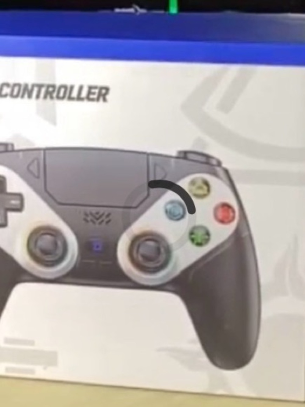 Black and White Wireless Gaming Controller - Compatible Video Game Controller